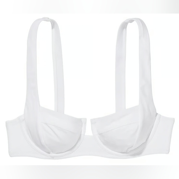 32C VS Swim Full Coverage Bikini Top WHITE - Picture 1 of 1